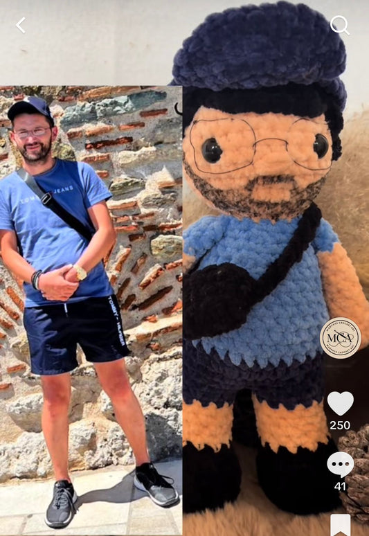 Mensch nach Foto