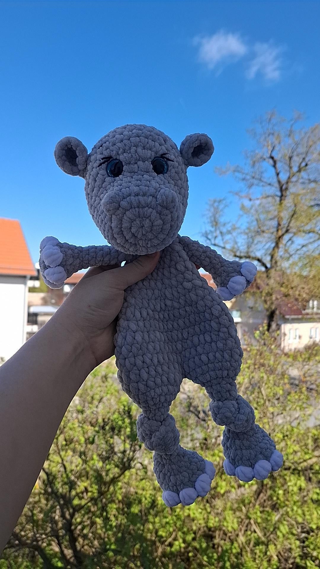 2 in 1 Hippo - Crochet Pattern DE/ENG