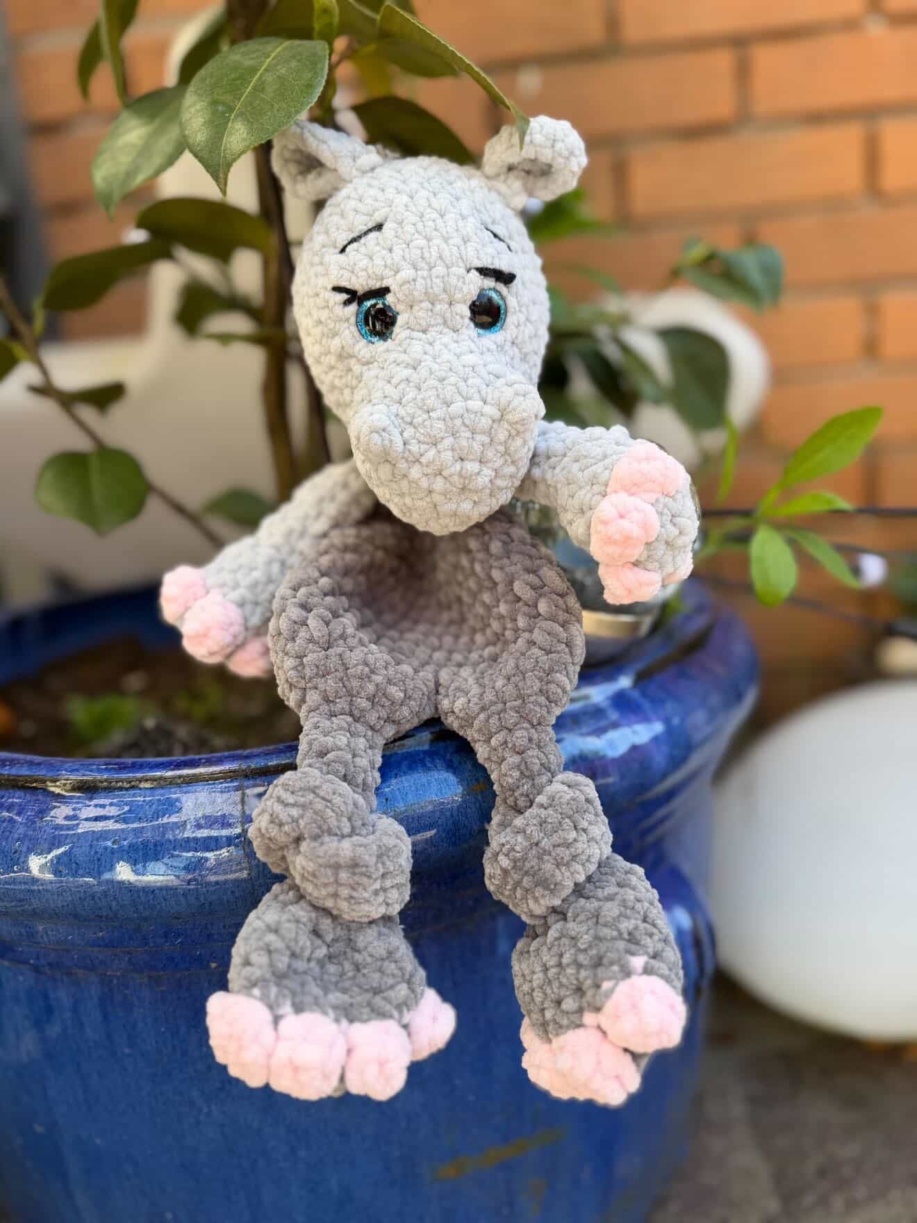 2 in 1 Hippo - Crochet Pattern DE/ENG