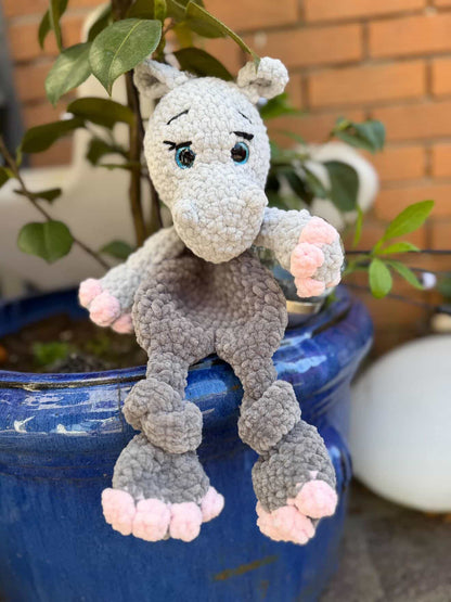 2 in 1 Hippo - Crochet Pattern DE/ENG